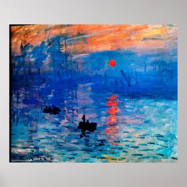 Impression, Sunrise 1872 Poster (Front)