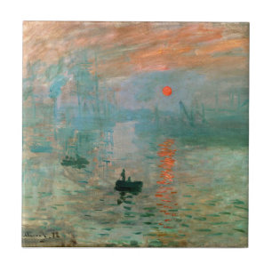 Impression, Sunrise by Claude Monet Ceramic Tile