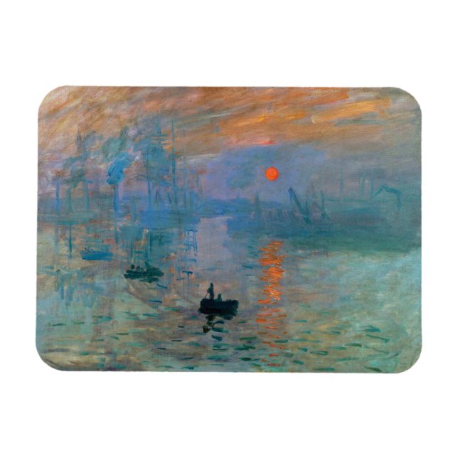 Impression Sunrise by Claude Monet Magnet (Horizontal)