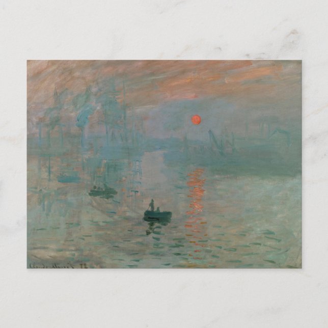 Impression Sunrise by Claude Monet Postcard (Front)