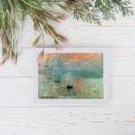 Impression, Sunrise by Claude Monet Poster<br><div class="desc">This famous painting features the sun in the mist and a few masts of boats sticking up in the foreground. Landscape is nothing but an impression, and an instantaneous one. Claude Monet Claude Monet was a founder of French impressionist painting. The term Impressionism is derived from the title of his...</div>