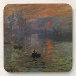 Impression Sunrise by Claude Monet, Vintage Art Coaster