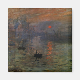Impression Sunrise by Claude Monet, Vintage Art Magnet