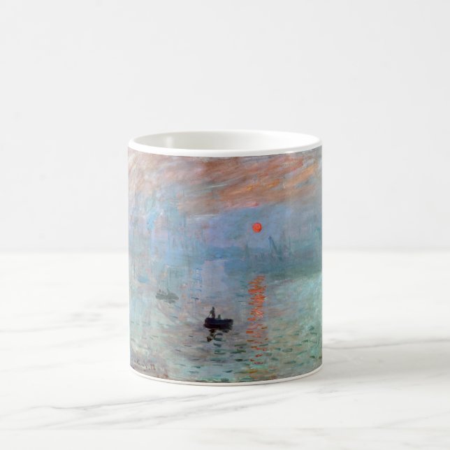 Impression, Sunrise, Claude Monet, 1872 Coffee Mug (Center)