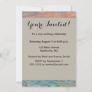 Impression Sunrise claude monet impressionist Invitation