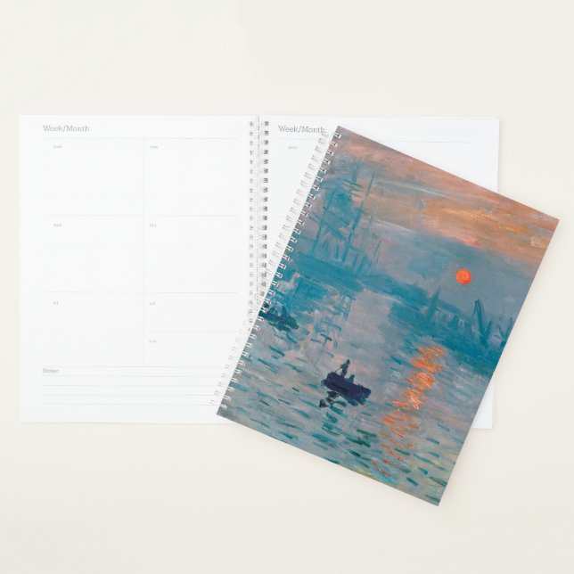 Impression Sunrise claude monet impressionist Planner (Display)