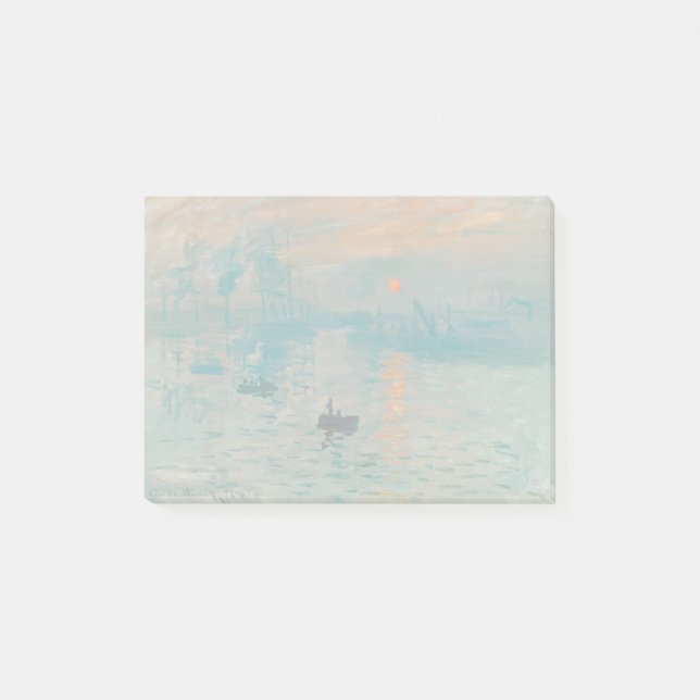 Impression Sunrise claude monet impressionist Post-it Notes (Front)