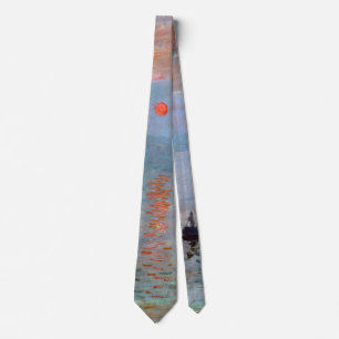 Impression, Sunrise, Claude Monet Tie