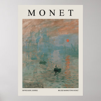 Impression Sunrise Poster