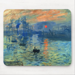Impression Sunrise, Soleil Levant, Claude Monet Mouse Pad
