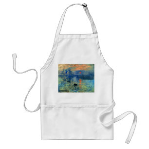 Impression Sunrise, Soleil Levant, Claude Monet Standard Apron