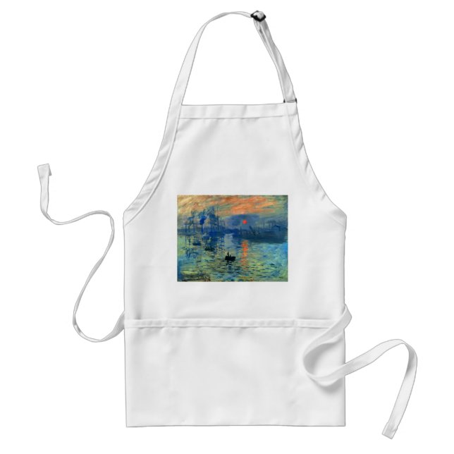 Impression Sunrise, Soleil Levant, Claude Monet Standard Apron (Front)
