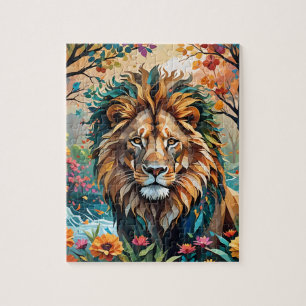 Impressionism Lion Jigsaw Puzzle