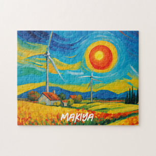 Impressionism Solar and Wind Power Jigsaw Puzzle
