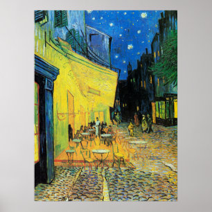 Impressionism Vincent Van Gogh Cafe Terrace at Nig Poster