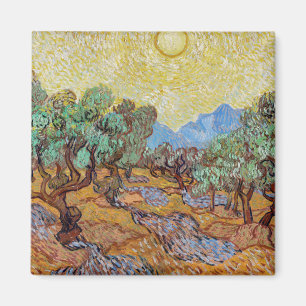 Impressionism Vincent Van Gogh Olive Trees Famous Magnet