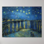 Impressionism Vincent Van Gogh Starry Night Over Poster<br><div class="desc">Impressionism Vincent Van Gogh Starry Night Over the Rhone Painting features a great example of artistry. This Impressionism Vincent Van Gogh Starry Night Over the Rhone Painting reflects the essence of the artist and the time period created in. Perfect for art enthusiast of all ages, our Impressionism Vincent Van Gogh...</div>