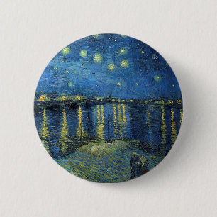 Impressionism Vincent Van Gogh Starry Starry Night 6 Cm Round Badge