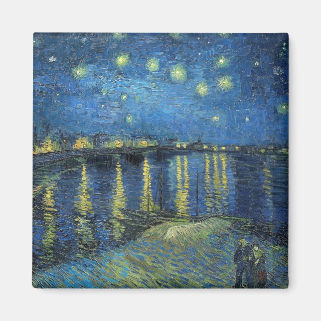 Impressionism Vincent Van Gogh Starry Starry Night Magnet (Front)