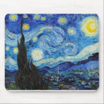 Impressionism Vincent Van Gogh Starry Starry Night Mouse Pad<br><div class="desc">Impressionism Vincent Van Gogh Starry Starry Night Meaning Famous Visual Arts Design features a great example of expressionism artwork. This Impressionism Vincent Van Gogh Starry Starry Night Meaning Famous Visual Arts Design reflects the essence of the artist and the time period created in. Perfect for art enthusiast of all ages,...</div>