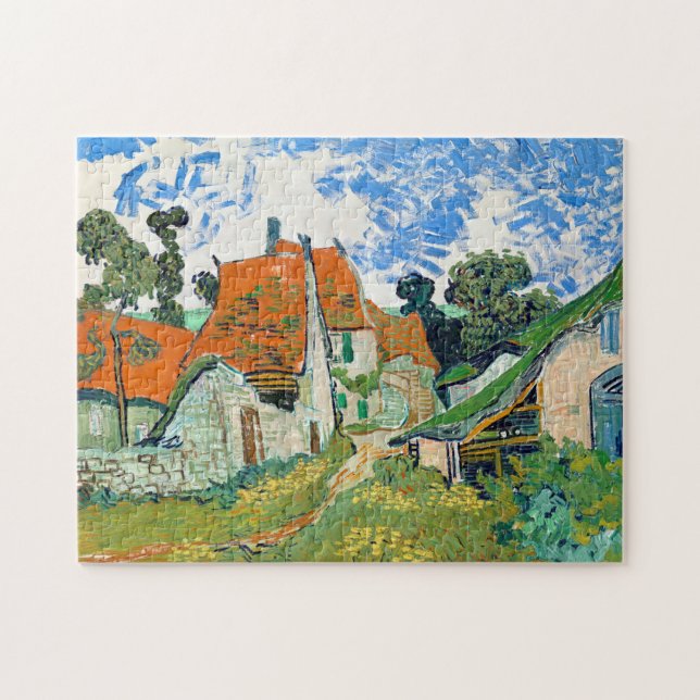 Impressionism Vincent Van Gogh Street in Auvers Jigsaw Puzzle (Horizontal)