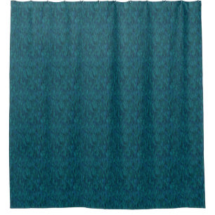 Impressionist Brush Strokes, Navy, Teal, Blue Shower Curtain