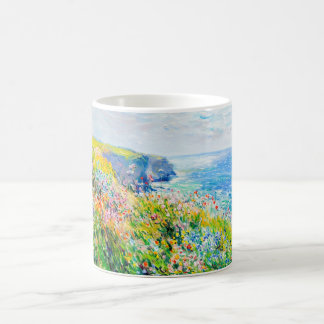 Impressionist Cliff Meadow – Wildflowers by Sea Coffee Mug