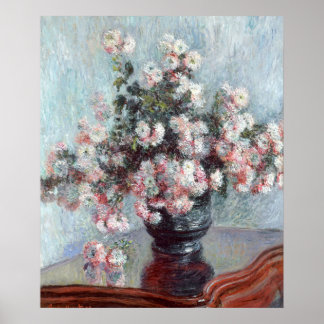 impressionist colorful still life floral poster