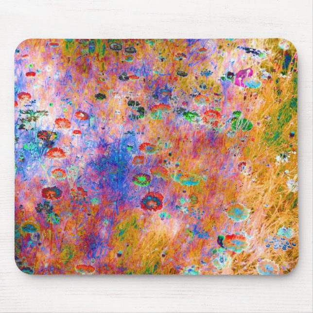 impressionist flower mouse mat (Front)