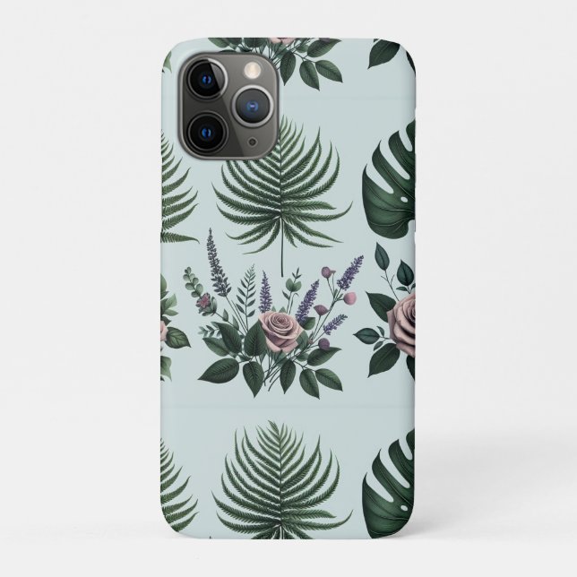 impressionist flowers floral palm tree botanical Case-Mate iPhone case (Back)