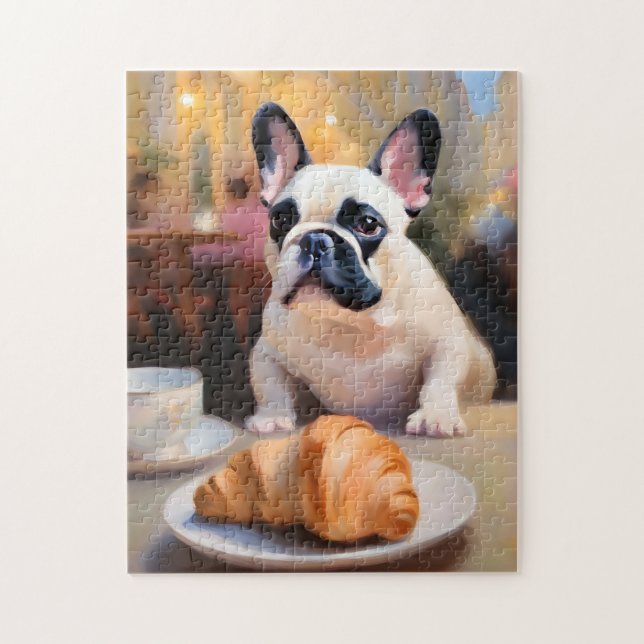 Impressionist French Bulldog Charm Jigsaw Puzzle (Vertical)