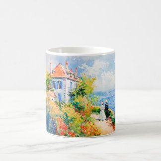 Impressionist Garden by the Sea – Coastal Flowers  Coffee Mug