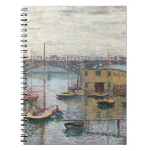 Impressionist Harbor Scene Spiral Notebook