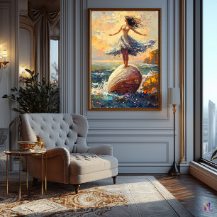 Impressionist Inspired Birth of Venus Poster