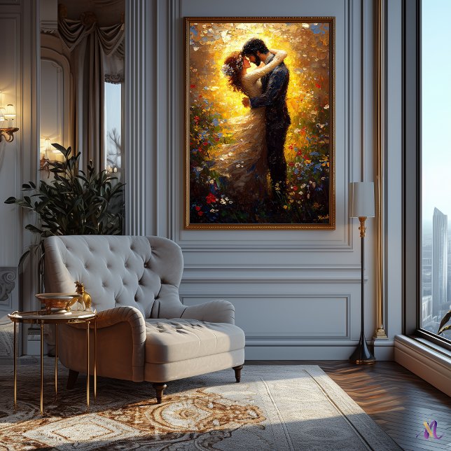 Impressionist Inspired The Kiss Poster (Creator Uploaded)