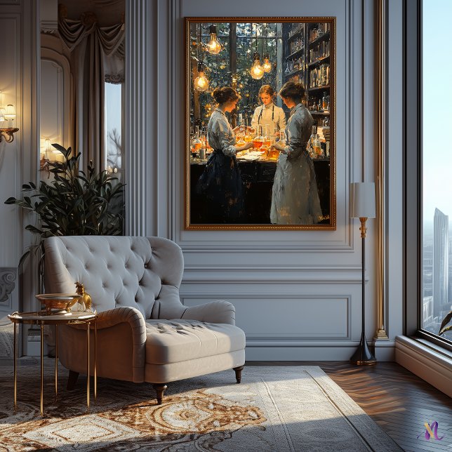 Impressionist Interior Scene – Warm Light Studio  Poster (Creator Uploaded)