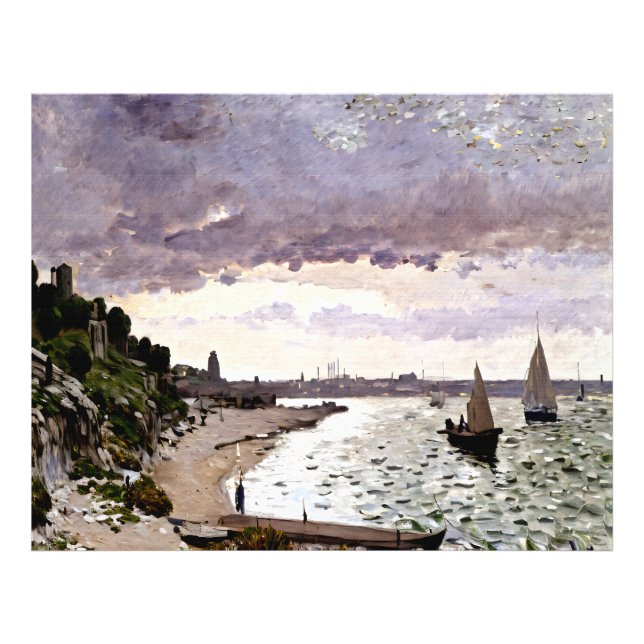 Impressionist Landscape with Coast Photo Print (Front)