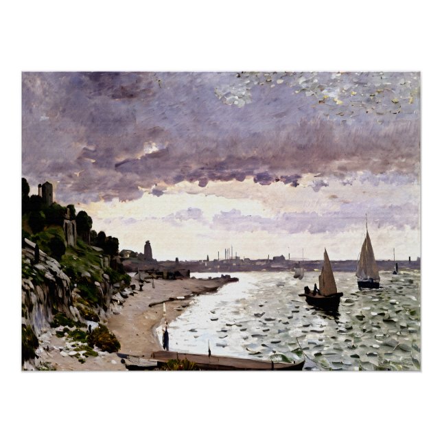 Impressionist Landscape with Coast Poster (Front)