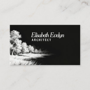 Impressionist Lines - Landscape h21 Business Card
