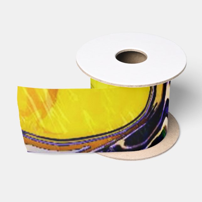 Impressionist marble satin ribbon (Spool)