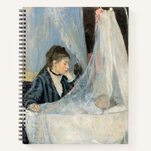 Impressionist Mother Watching Child Sleep Notebook