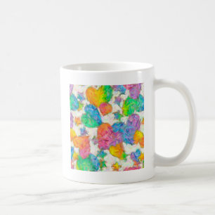Impressionist Pastel Valentine Hearts Coffee Mug