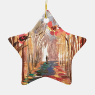 Impressionist Path Ceramic Ornament