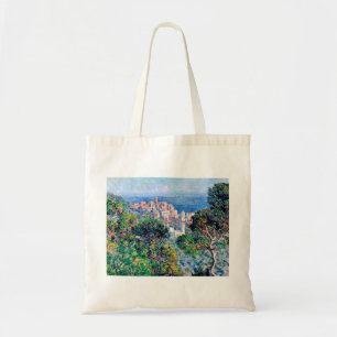 Impressionist People Monet View of Bordighera Famo Tote Bag