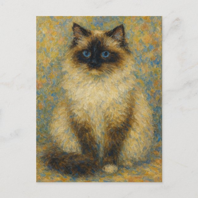 Impressionist Ragdoll Postcard (Front)