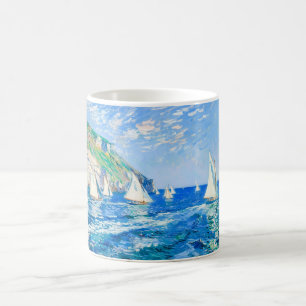Impressionist Sailboat at the Cliffs – Ocean Art Coffee Mug
