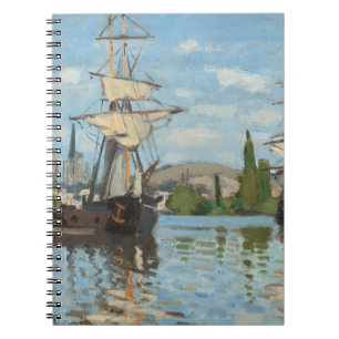 Impressionist Sailing Ship Spiral Notebook