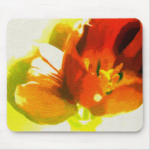 Impressionist Spring Tulips Mouse Pad