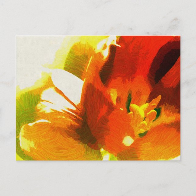Impressionist Spring Tulips Postcard (Front)
