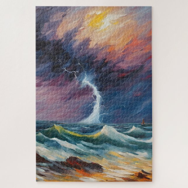 Impressionist Storm Jigsaw Puzzle (Vertical)